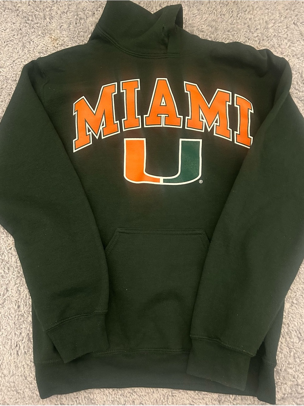 U Miami Hurricanes green hoodie